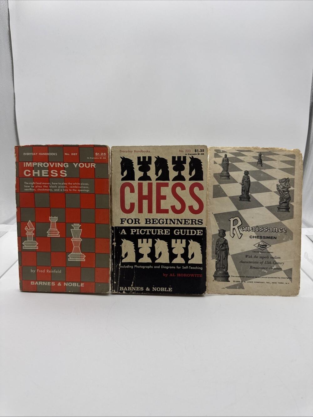 Improving Your Chess Fred Reinfeld & Chess 4 Beginners By Al Horowitz +